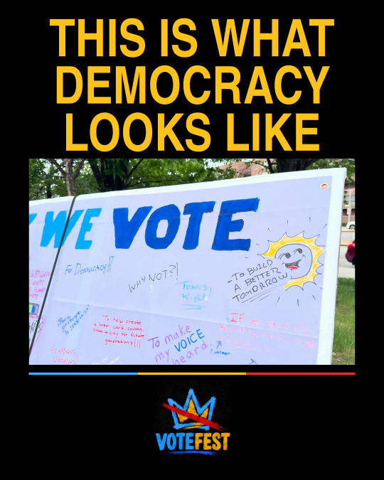 This Is What Democracy Looks Like — VOTEFEST post design