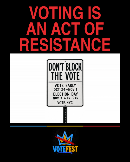 Voting Is an Act of Resistance — VOTEFEST post design